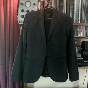 #JCREW #BLAZER #PINSTRIPE #WOOL #JACKET #CHARCOAL #size2 #Preppy #Fw23 #new